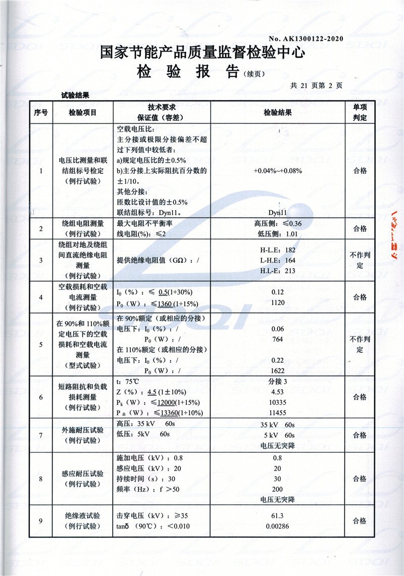 高低压试验报告-S11-1250岗巴岗巴岗巴油浸式变压器-2.jpg